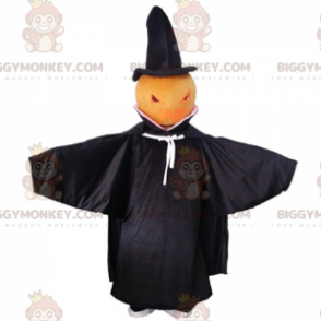 Fantasia de mascote Pumpkin BIGGYMONKEY™ com capa preta