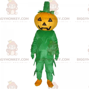 Costume da mascotte BIGGYMONKEY™ zucca arancione e verde