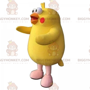 BIGGYMONKEY™ mascot costume yellow canary, giant bird costume -
