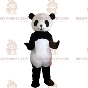 Fantasia de panda preto e branco, fantasia de mascote de urso