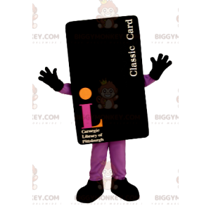 Gigantische zwarte kaart BIGGYMONKEY™ mascottekostuum -
