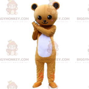 Brun och vit nallebjörnsdräkt, björndräkt - Bärmaskot - BIGGYMONKEY_010401 - BiggyMonkey.com