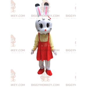 Kostým zajíčka s šaty, kostým maskota plyšového zajíčka