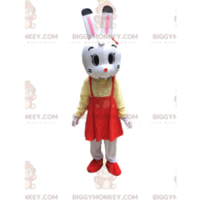Bunny Costume with Dress, Plush Bunny BIGGYMONKEY™ Mascot