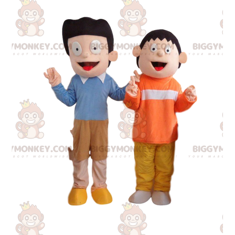 2 costumes de personnages de série TV, mascotte BIGGYMONKEY™ 2 costumes de personnages de série TV, mascotte BIGGYMONKEY™