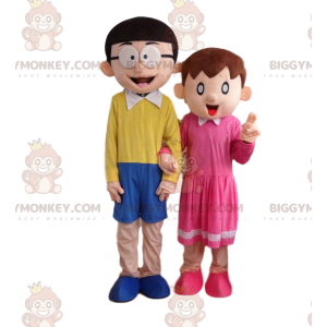2 TV series character costumes, BIGGYMONKEY™s Doraemon mascot -