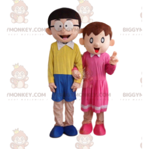 2 tv-seriekarakterkostumer, BIGGYMONKEY™s Doraemon-maskot -