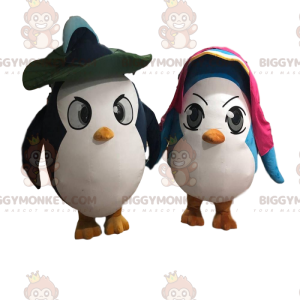 2 disfraces de pingüinos súper divertidos, pareja de pingüinos