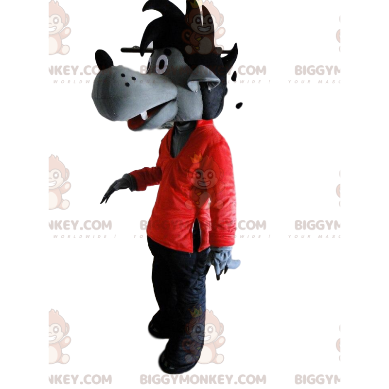 Harmaa susiasu punaisena ja mustana, susiasu - Biggymonkey.com