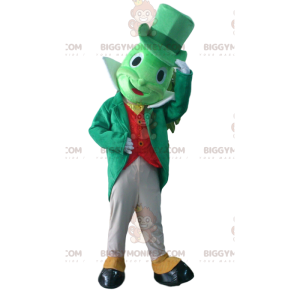 BIGGYMONKEY™ mascottekostuum van Jiminy Cricket, de beroemde