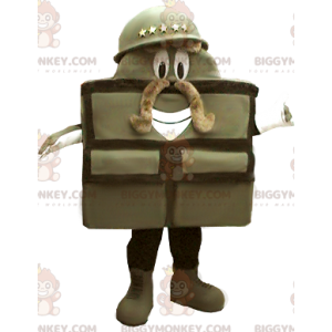 Costume de mascotte BIGGYMONKEY™ de soldat de sac militaire -