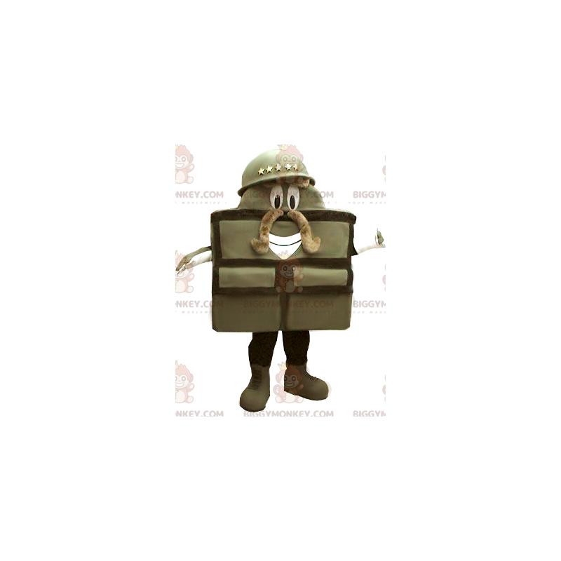 Military Bag Trooper BIGGYMONKEY™ maskotkostyme - Menneskelige maskoter - BIGGYMONKEY_01192 - BiggyMonkey.com