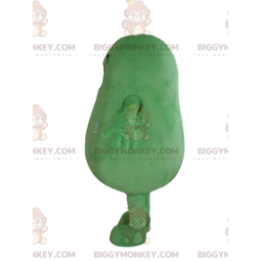 Fantasia de mascote BIGGYMONKEY™ de abóbora verde gigante