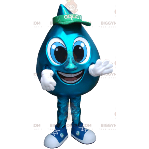 Giant Blue Water Drop BIGGYMONKEY™ Mascot Costume -