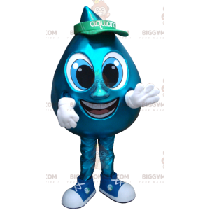 Giant Blue Water Drop BIGGYMONKEY™ maskotkostyme - Uklassifiserte maskoter - BIGGYMONKEY_01194 - BiggyMonkey.com