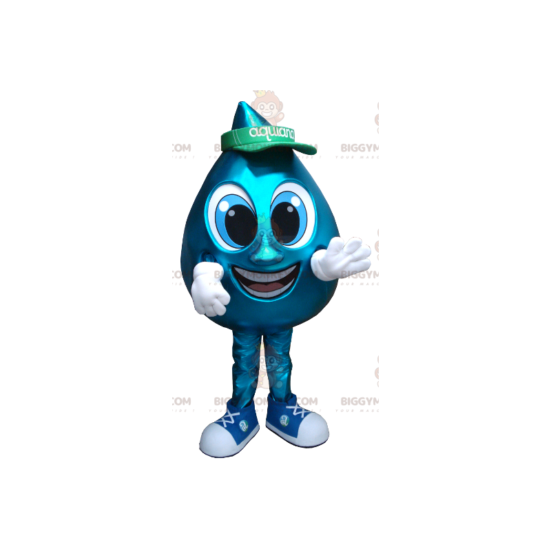 Giant Blue Water Drop BIGGYMONKEY™ maskotkostyme - Uklassifiserte maskoter - BIGGYMONKEY_01194 - BiggyMonkey.com