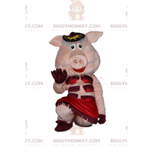 Fantasia de mascote de porco de cabaré BIGGYMONKEY™, fantasia