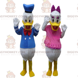 2 BIGGYMONKEY™s maskot av Donald och Daisy, Disney-karaktär -