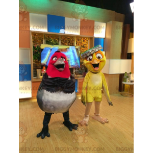 2 maskoti BIGGYMONKEY™ slavných kreslených ptáků z Ria –