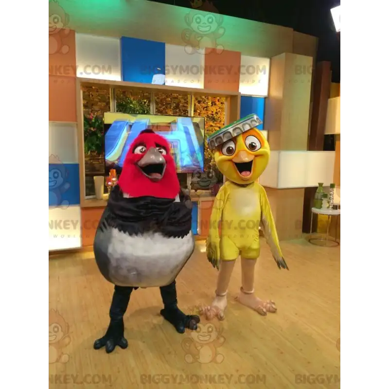 2 BIGGYMONKEY™s maskotter af de berømte Rio tegneseriefugle -