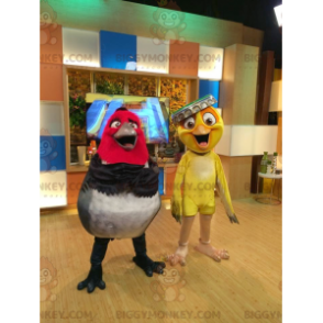 2 BIGGYMONKEY™s maskotar av de berömda tecknade Rio-fåglarna - Maskoter kända människor - BIGGYMONKEY_01195 - BiggyMonkey.com