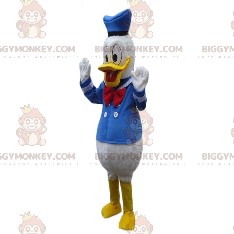 Vermomming van Donald Duck, beroemde eend uit Disney -