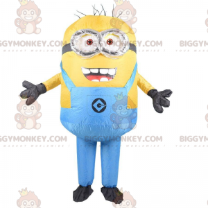 Inflatable Minions costume, yellow cartoon character –