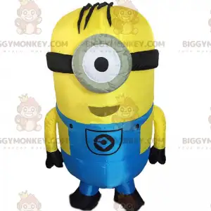 Aufblasbares Minions-Kostüm, gelbe Zeichentrickfigur -