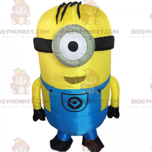 Inflatable Minions costume, yellow cartoon character –