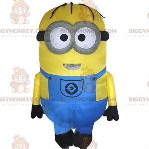 Inflatable Minions costume, yellow cartoon character –
