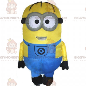 Inflatable Minions costume, yellow cartoon character -