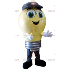 Giant Yellow Light Bulb BIGGYMONKEY™ Mascot Costume -