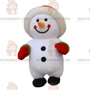 Costume gonflable de gros bonhomme de neige, costume d'hiver -