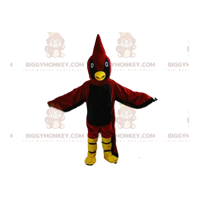Röd fågeldräkt, stor örndräkt - BiggyMonkey maskot Röd fågeldräkt, stor örndräkt - BiggyMonkey maskot