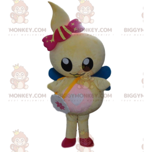 BIGGYMONKEY™ Insect Mascot Costume, Yellow Butterfly with Blue