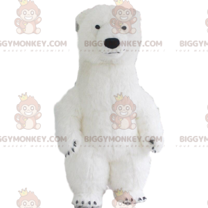 BIGGYMONKEY™ Aufblasbares Eisbär-Maskottchen-Kostüm