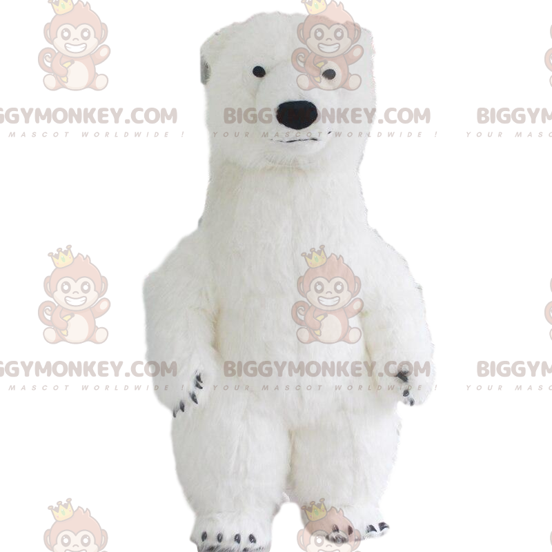 BIGGYMONKEY™ Costume Gonfiabile per Mascotte da Orso Polare