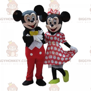 2 BIGGYMONKEY™s mascote de Mickey e Minnie, casal famoso da