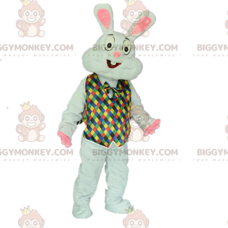 Kanin kostym med en festlig och färgglad outfit - BiggyMonkey Kanin kostym med en festlig och färgglad outfit - BiggyMonkey