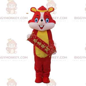 Red mouse costume in traditional Chinese dress - Biggymonkey.com