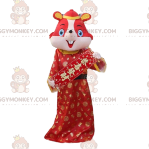 Red mouse costume in Chinese traditional dress - Biggymonkey.com