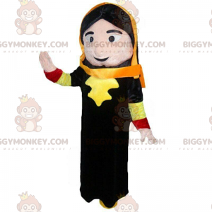 Oriental Woman Costume, Veiled Woman BIGGYMONKEY™ Mascot