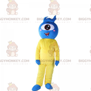 Cycloop kostuum, blauw buitenaards kostuum - Biggymonkey.com
