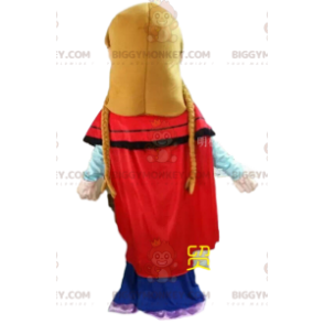 Costume de mascotte BIGGYMONKEY™ de la princesse Anna dans La