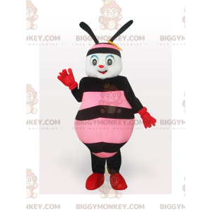 Pink and Black Bee BIGGYMONKEY™ Mascot Costume - Biggymonkey.com