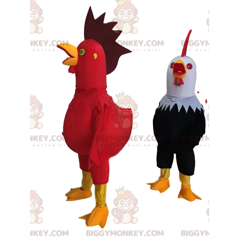 2 disfraces de gallos gigantes y coloridos, disfraz de granja - 2 disfraces de gallos gigantes y coloridos, disfraz de granja -