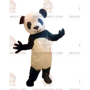 Sort og hvid panda kostume, asiatisk bjørn BIGGYMONKEY™ maskot