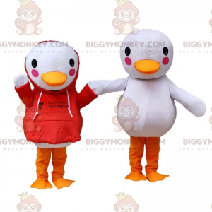 Giant white duck costumes, 2 duck costumes - Biggymonkey.com