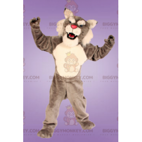 Στολή μασκότ BIGGYMONKEY™ με γκρίζο και λευκό Lynx - Μασκότ τίγρης - BIGGYMONKEY_01207 - BiggyMonkey.com