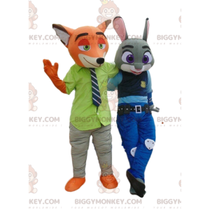 2 BIGGYMONKEY™-maskottia, Nick Wilde ja Judy Hall Zootopiasta -